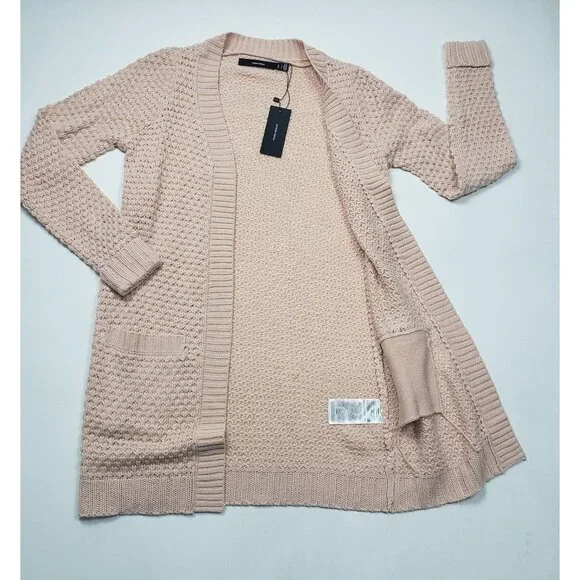 Vero Moda Open Front Cardigan Sweater Womens Small in Sepia Rose Cottagecore NWT - Picture 12 of 16
